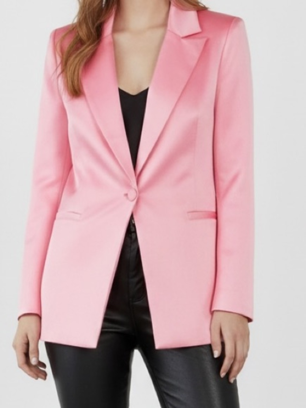 Primrose Pink NWOT Alice + Olivia Satin Blazer| Sz 6